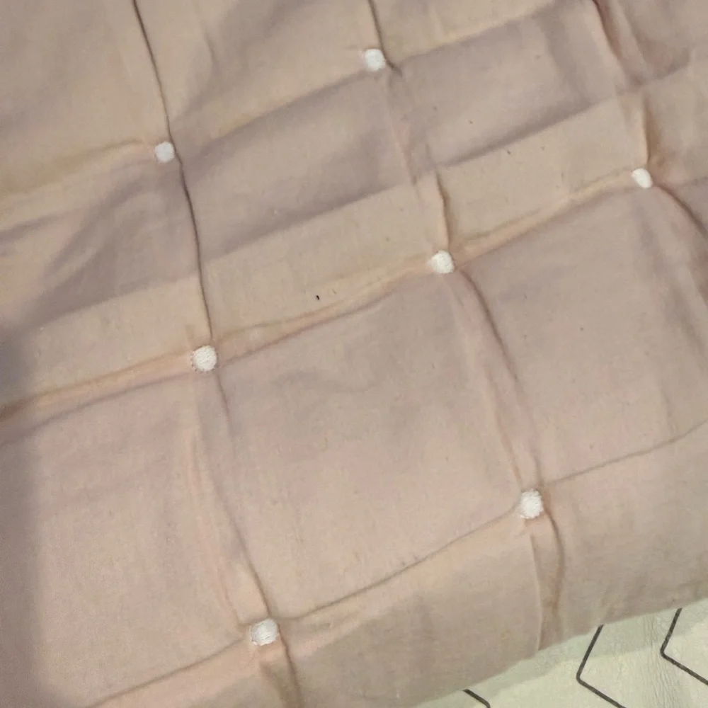 Restoration Hardware Baby & Child Pink Velveteen Quilt - Picture 9 of 9